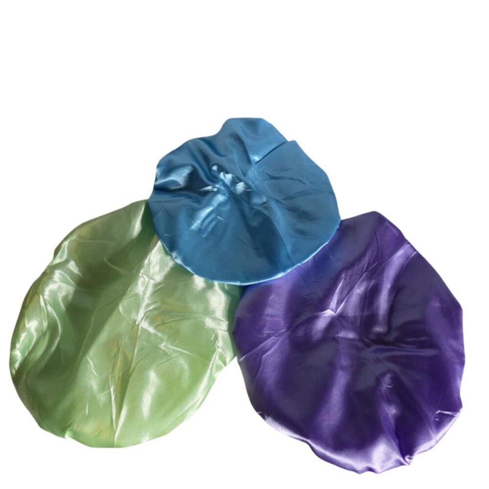 NWT Three pack of Heavy Duty Shower Caps